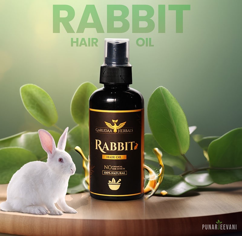 rabbit blood hair oil 500 ml pack of complete course