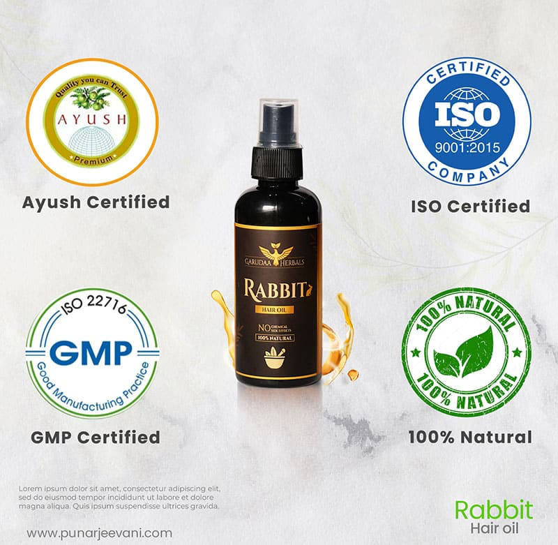GARUDA RABBIT HERBAL HAIR OIL 100% ORGINAL